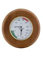 термометр с гигрометром банная станция круг термо, липа, th-10t, 212f, банный эксперт